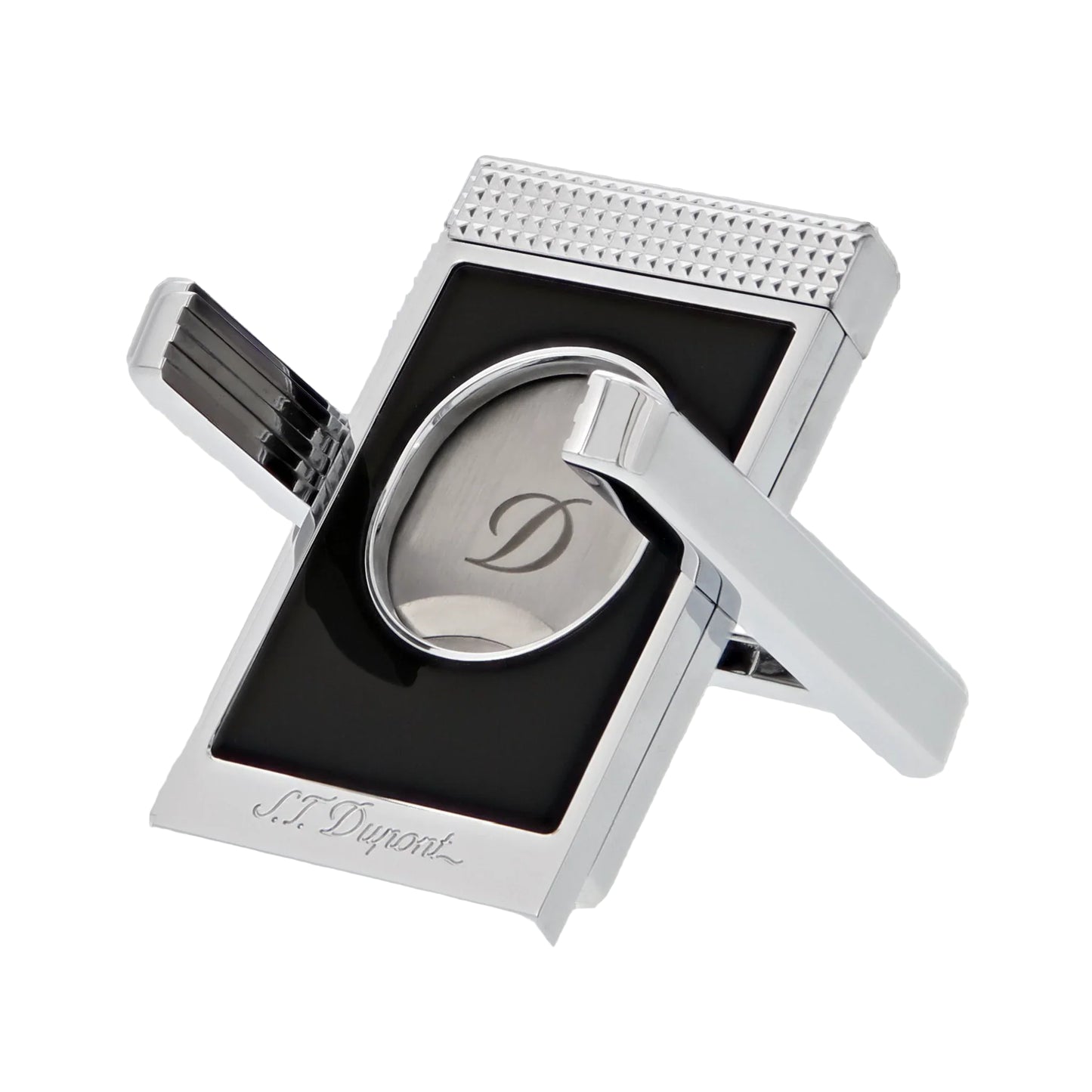 S.T. Dupont Cigar Cutter Stand Black & Chrome