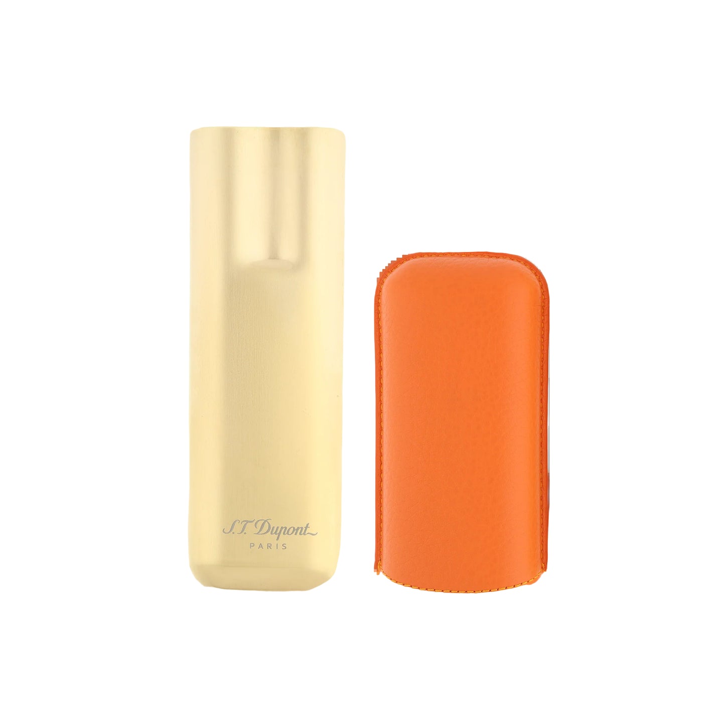 S.T. Dupont Cigar Case Orange Gold